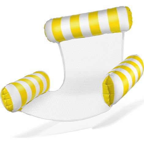 Fauteuil piscine gonflable  Avec dossier & accoudoirs, confort optimal pour détente