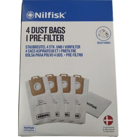 Bolsa aspirador Nilfisk Select Series 4 uds.