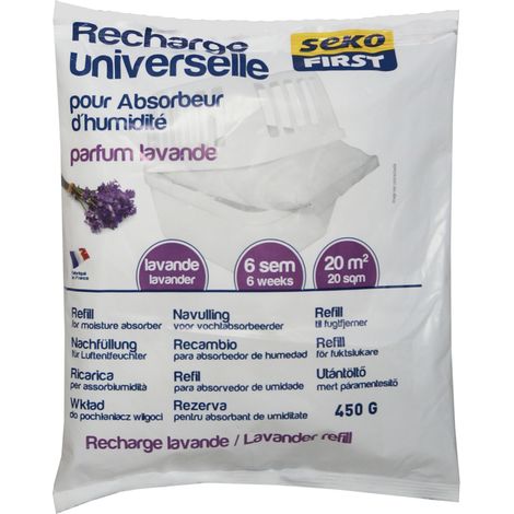 Ricarica assorbi umidità Sodepac sekofirst 450g lavanda (1/2)