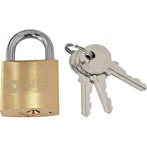 Vorhängeschloss mega padlock Stahl 40 mm 3 Schlüssel