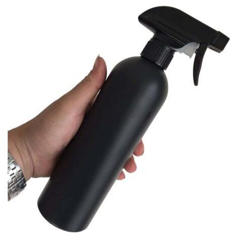 2 × 500ml Empty Black Plastic Spray Bottle for Car Wash Room Water Sprayer Water Sprayer Refillable Spray Bottle (1/4)