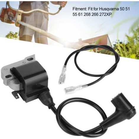 Bobine D Allumage - Pour Tronçonneuse Husqvarna 50 51 55 272XP - 61268266 - Métal Et Caoutchouc - 141 G (1/4)