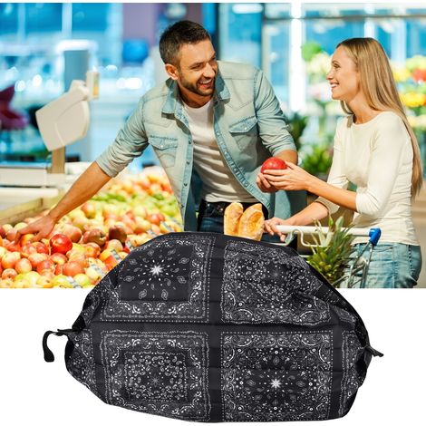 Große, faltbare Reisetasche aus Polyester, schwarz, hergestellt in Japan. (1/5)