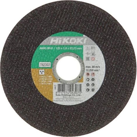 Disque à tronç. inox Proline HIKOKI Ø125 - 782302 - ép.1 m.plat