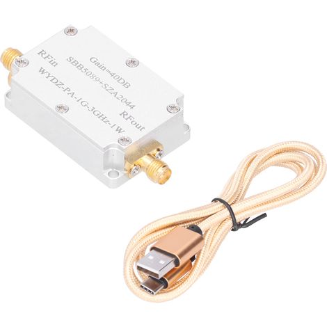 Amplificateur RF en alliage d'aluminium résistant à l'oxydation, module de réception avec sortie SMA femelle. (1/5)