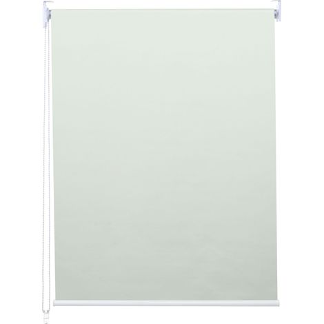 Rollo HHG-414, Fensterrollo Seitenzugrollo Jalousie, Sonnenschutz Verdunkelung blickdicht 80x230cm creme