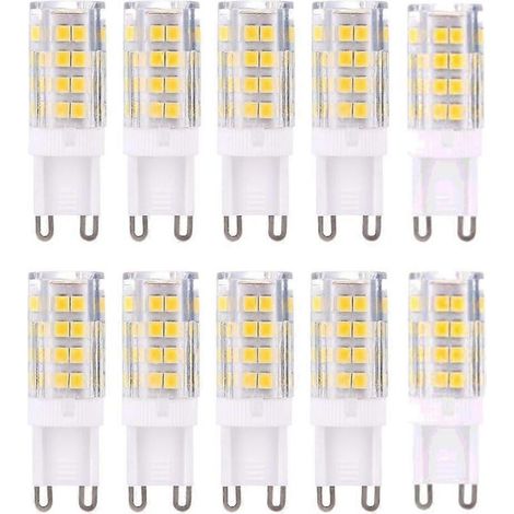 Ampoules LED G9, blanc chaud 3000K 5W LED G9, paquet de 10 [DB]-AquaForge (1/3)