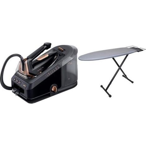 Braun SET DAMPFSTATION+BÜGELTISCH (IS7286BK+IB3001BK)