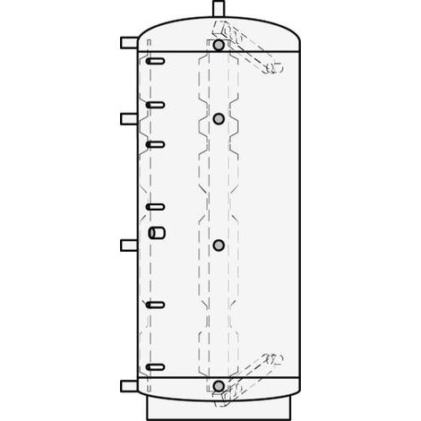 ETA Schichtpufferspeicher ETA SP 1100 Lt fuer Heizungswasser, 3 bar, 95C - 20050-05