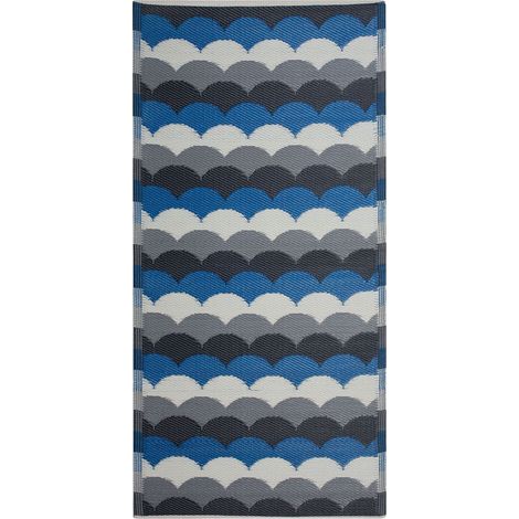 Outdoor Rug BELLARY Blue 90 x 180 cm