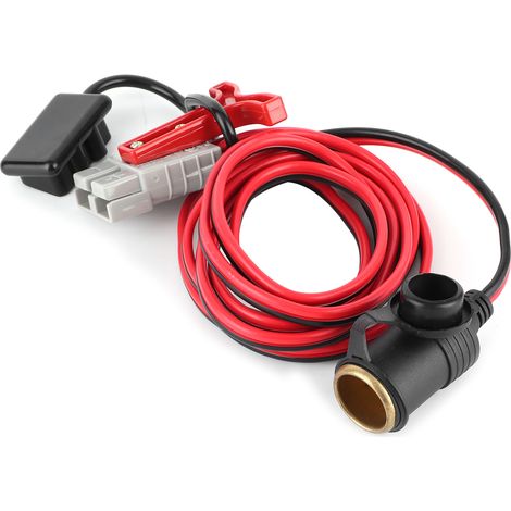 Câble de batterie 2 mètres avec allume-cigare 12-24V pour camping-car, caravane, fourgon - modification véhicule (1/5)