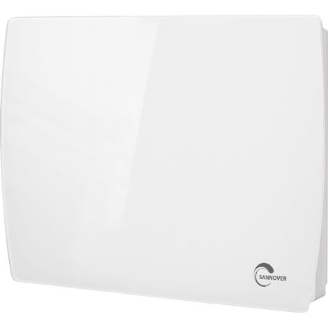 Radiateur Electrique Mural en Verre Sorimo NF Sannover 1000 W Blanc (1/3)