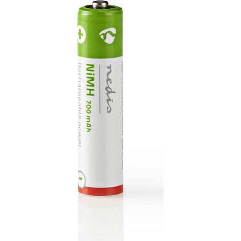 Nedis BANM7HR034B Batterie NiMH rechargeable Aaa 1,2 V 700 Mah 4 pièces Blister (1/2)