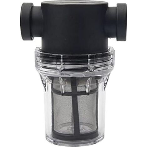 1/2" Water Pump Filter with 100 Mesh Stainless Steel Screen, Inline Screen Filter for Garden Irrigation (1/5)