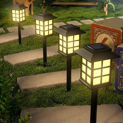 Lampes solaires d'extérieur pour pelouse, décoration de jardin, veilleuse étanche pour villa, éclairage enfichable pour aménagement de pelouse (1/5)