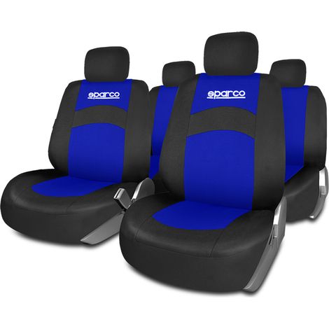 Juego de fundas para asientos de coche Sparco - Azul