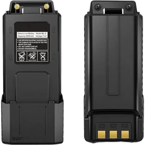 UV5R extended battery, Type-C extended and thickened circuit board, compatible with 5RE walkie-talkie and mobile phone charging. (1/5)