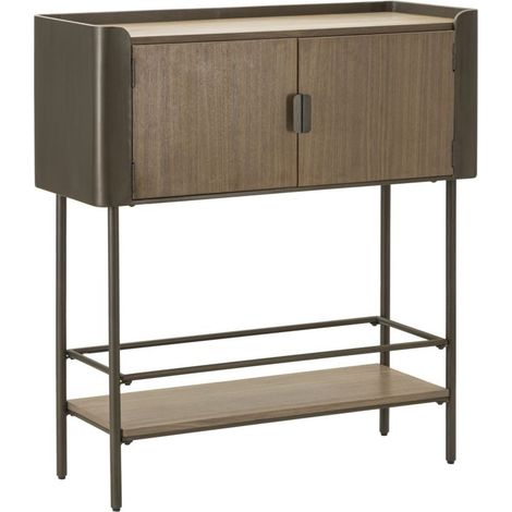 Console 2 Portes en Bois "Toronto" 110cm Naturel