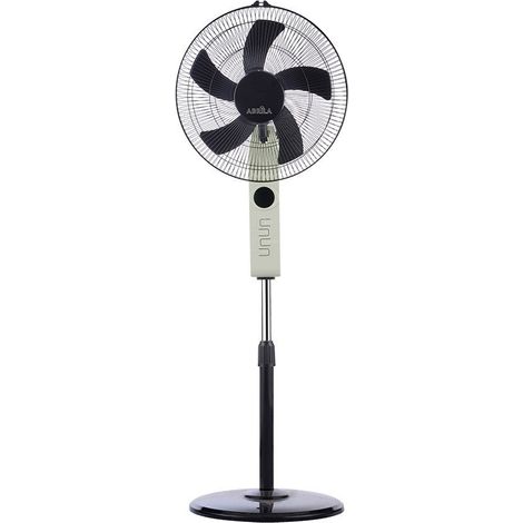 Ventilador De Pie Circus Beis/negro 3vel 45w Regx43x40cm Oscilante 5asp.c/ Remoto Y Temporizador (1/2)