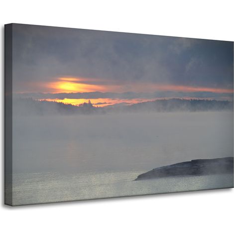 Leinwanddruck Natur Sonnenuntergang 90x60 cm