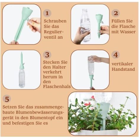 Tropfbewässerungsset - yd - 12-teilig - Automatische Bewässerung - Einstellbar - Kompatibel mit Flaschen (1/3)