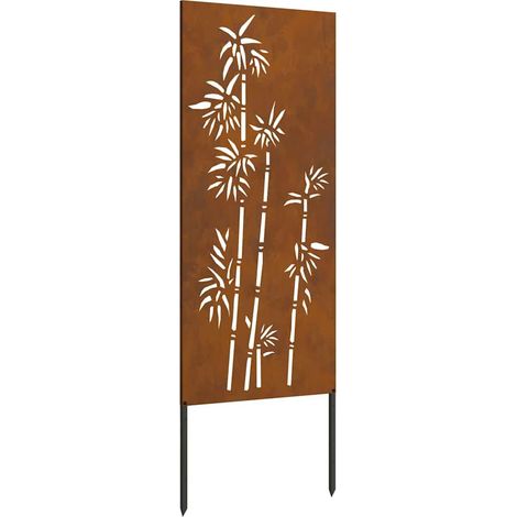 Écran de confidentialité de jardin Floral Rouillé 50 x 140 cm CFW148616 (1/5)