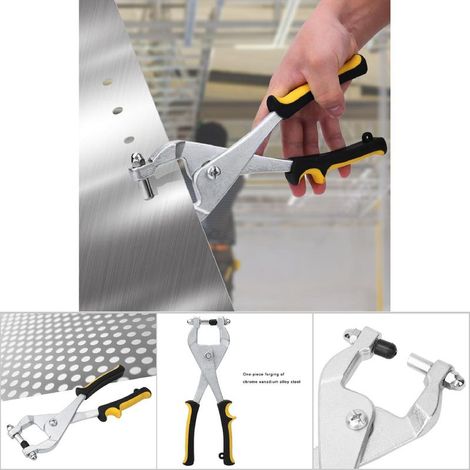 Pince à poinçonner multifonction pour tôle métallique, poinçonneuse à main 3.27mm (1/5)