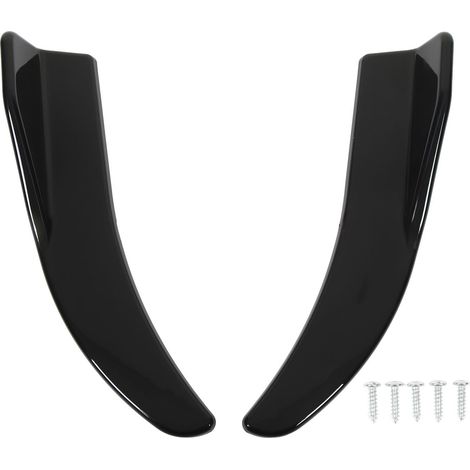 Spoiler posteriore per bagagliaio da 41,5 cm, 2 pezzi, riduce la resistenza aerodinamica, alettone universale per automobili, nero lucido.