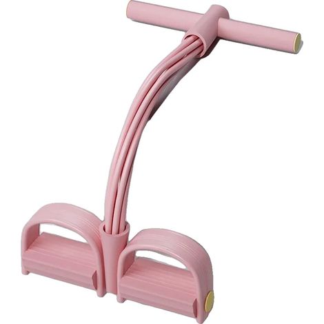 Banda de resistencia, equipo de fitness multifuncional, diseño elástico ajustable, rosa. (1/2)
