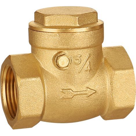 Clapet anti-retour DN20 pour économie d'eau, clapet anti-retour oscillant en laiton fileté 232 PSI pour compresseur d'air (1/3)