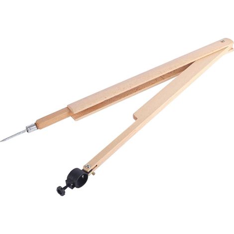 Boussole à Faisceau en Bois Beige pour L'école, Outil Portable et Solide pour Dessin et Peinture, pour Enseignement des Mathématiques (1/5)
