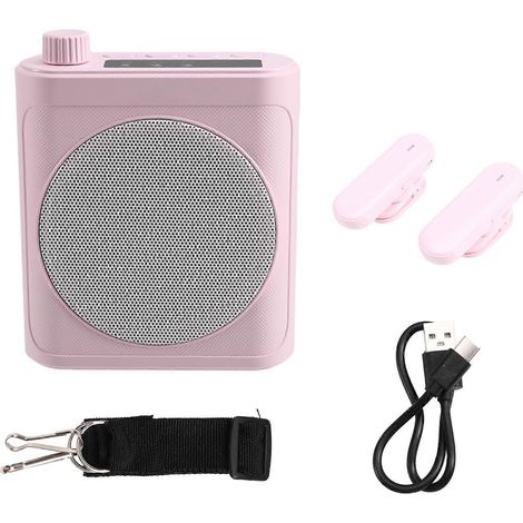 Mini sans Fil Megaphone Enceinte avec Lavalier Microphone BT Voix Amplificateur pour Teachers Tour Guides Coaches (1/5)