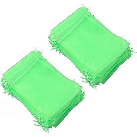 100pcs Fruit Protection Net Bag Reusable Garden Mesh Barrier for Trees, Flowers, and Green Plants 7x9cm / 2.8x3.5in (1/5)