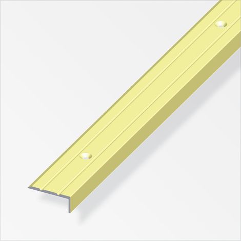 alfer Abschlussprofil 1 m, 25 x 10 mm Aluminium eloxiert messing Profil (1/2)
