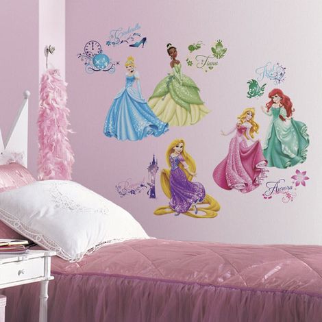 37 Stickers Princesses Disney Royal Repositionnables (1/4)
