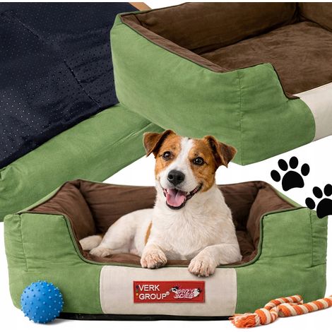 Rechteckiges Hundebett M grün (10) (1/5)