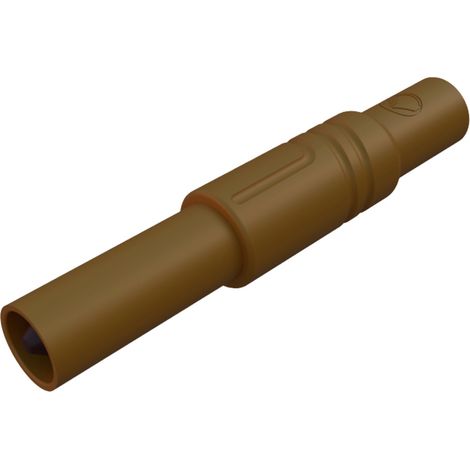 Hirschmann Test & Measurement LAS S G Sicherheits-Lamellenstecker Stecker, gerade Stift-Ø: 4 mm Brau