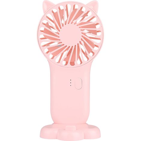 Mini ventilador portátil con 3 velocidades ajustables, recargable por USB, con interruptor de encendido/apagado y un diseño elegante. (1/5)