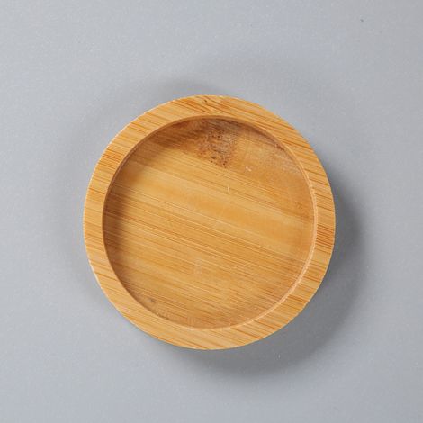 Ensemble de 6 sous-verres Kung Fu — Sous-verres à expresso en bambou, spécialement conçus pour les petites tasses à thé (rondes) de 7,5 cm. (1/5)