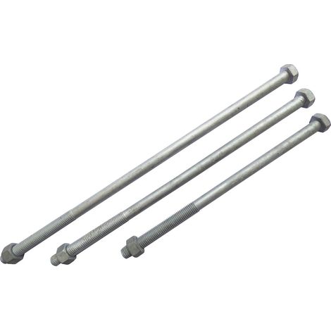 Boulon acier galvanisé 14x350 (vis+écrou) MICHAUD BR305 (1/2)