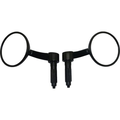 Un juego de espejos para manillar de motocicleta, espejos para interior de coche, espejos redondos para coche y espejos retro. (1/4)