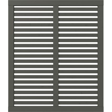 Plus Zaun Harmoni 120 x 140 cm umbragrau fungizidbehandelt