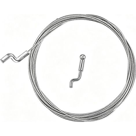 Câble de Gaz Souple Ø 1,5 mm 2,5m,avec embout en Z Raccord à vis en Z Câble de gaz universel pour tondeuse à gazon, débroussailleuse, tracteur (1/5)