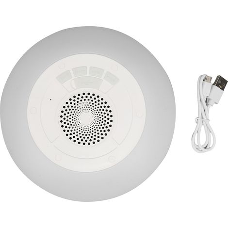 Schwimmfähiger Bluetooth-Lautsprecher (IPX7) für Pool und Spa mit integriertem Mikrofon und RGB-Beleuchtung