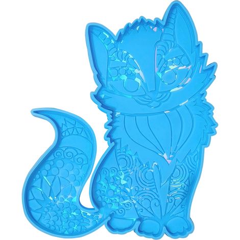 Moule En Silicone Pour Décoration Murale - Forme De Chat - Dimensions 19,1 X 16 Cm - Pour Résine Époxy - 1 Pièce (1/5)
