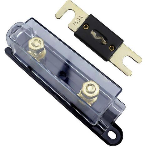 Porte-fusible automobile à boulonner, porte-fusible audio automobile, fusible avec fusible 150 A (1/5)
