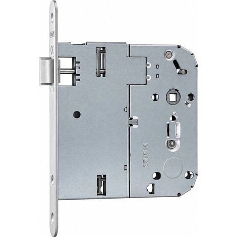 Cerradura empotrada ABUS SEPMR 120 BDC con llave, boca de cerradero reversible 120 mm plateado (1/3)