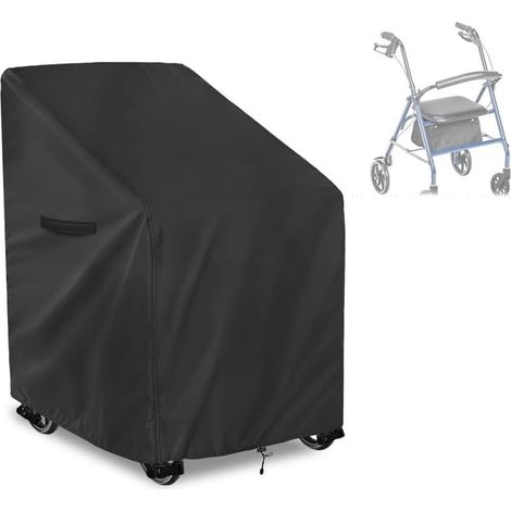 Housse imperméable Oxford 420D avec bandes réfléchissantes et boucles d'aération pour trottinettes électriques à 3 ou 4 roues, protection contre les intempéries, 71 x 66 x 90 cm (420D) (1/5)