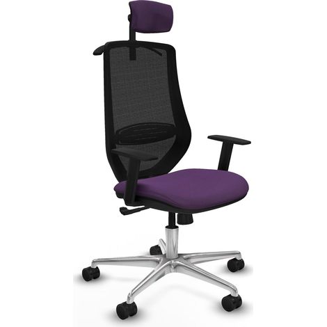 Piqueras y Crespo Mardos Sedia da Ufficio Viola Ergonomica