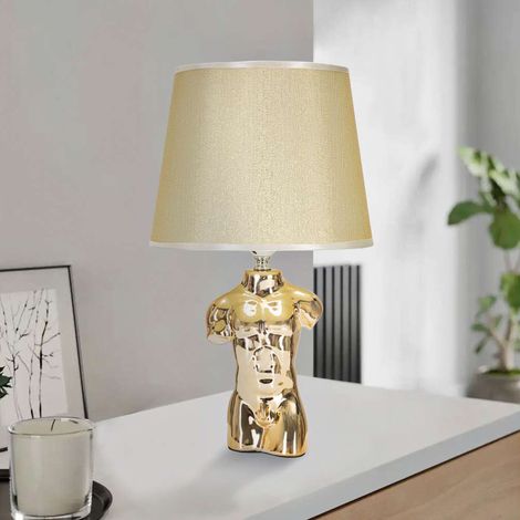 Lámpara de Mesa Bafala, Necesaria 1 Bombilla, Enchufe e27, Pantalla, Beige (1/5)